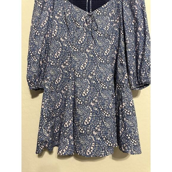 J.Crew Sweetheart Long-Sleeve Mini Dress in Liberty Bourton Bloom Fabric Size 8 - Picture 3 of 11
